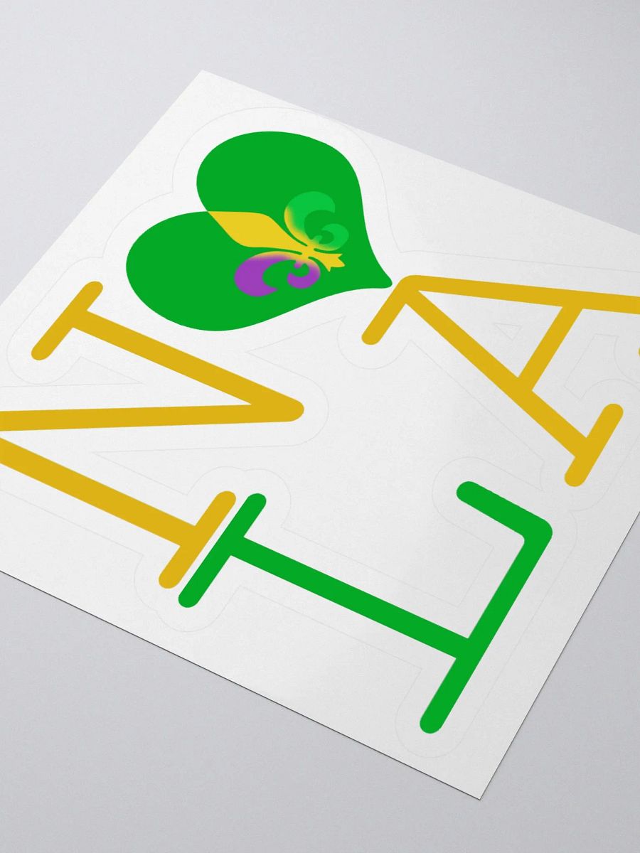 I LOVE NOLA **BIGSHOT STICKER** (MARDI GRAS 2) product image (3)
