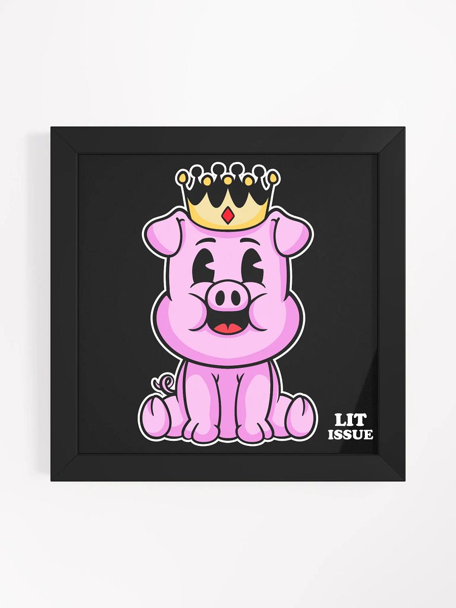 Porky Elegance-Framed Print product image (1)