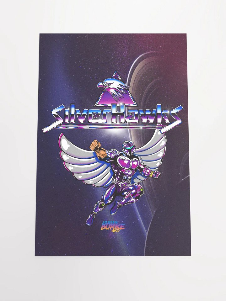 SilverHawks Retro Tribute 12x18 Fine Art Print product image (1)