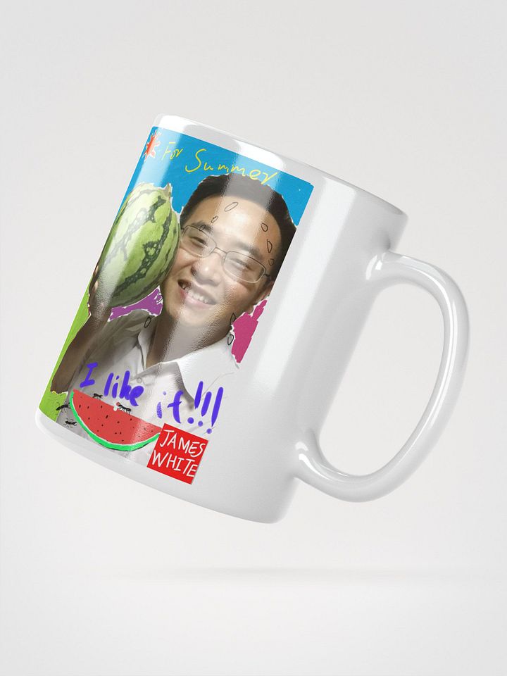 White Glossy Mug: watermelon product image (5)