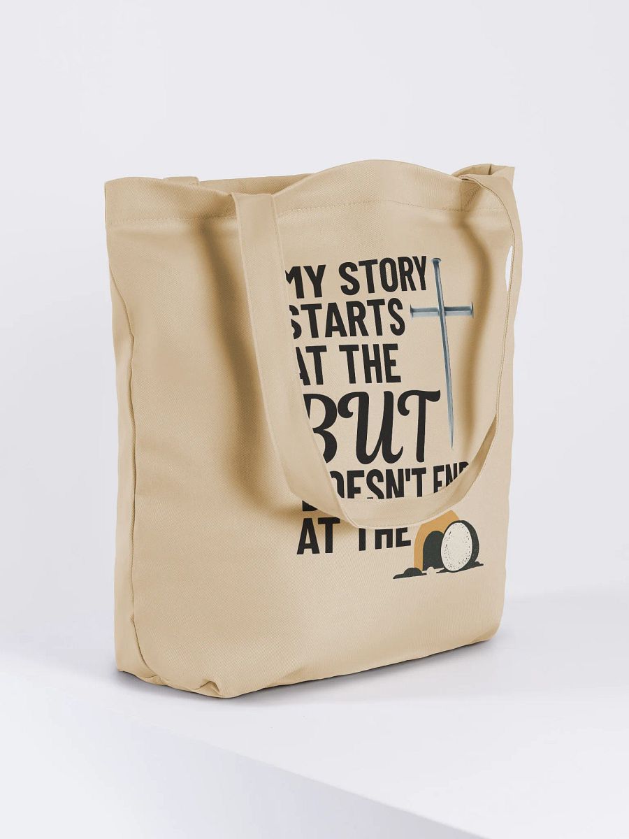 My Story Starts at the Cross – Faith Journey Tote Bag product image (4)