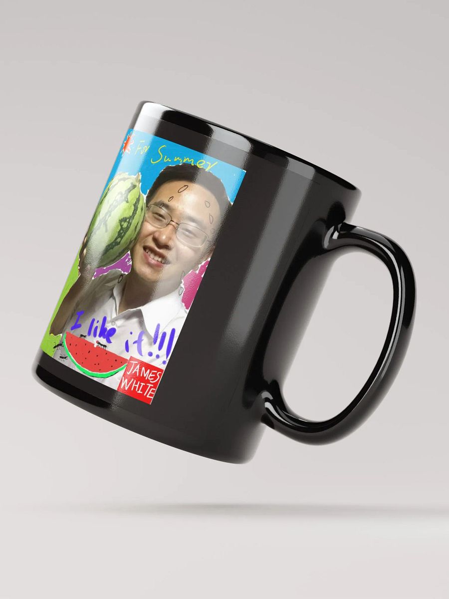 Black Glossy Mug: watermelon product image (4)
