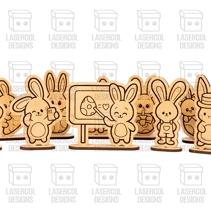 Easter Cutouts With Base Set 6 - Laser Cut Files product image (3)