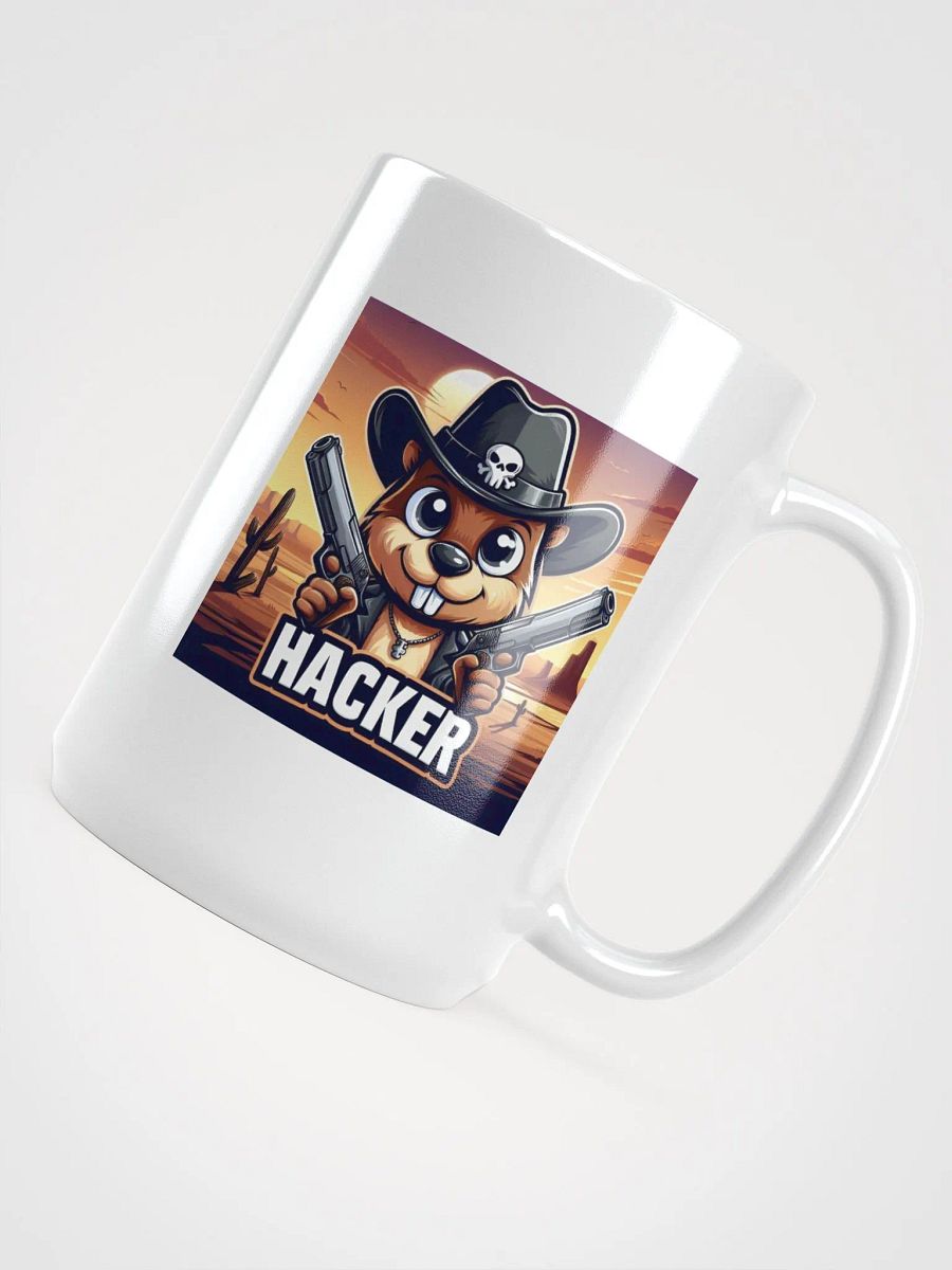Hacker's Gaming White Glossy Mug product image (4)