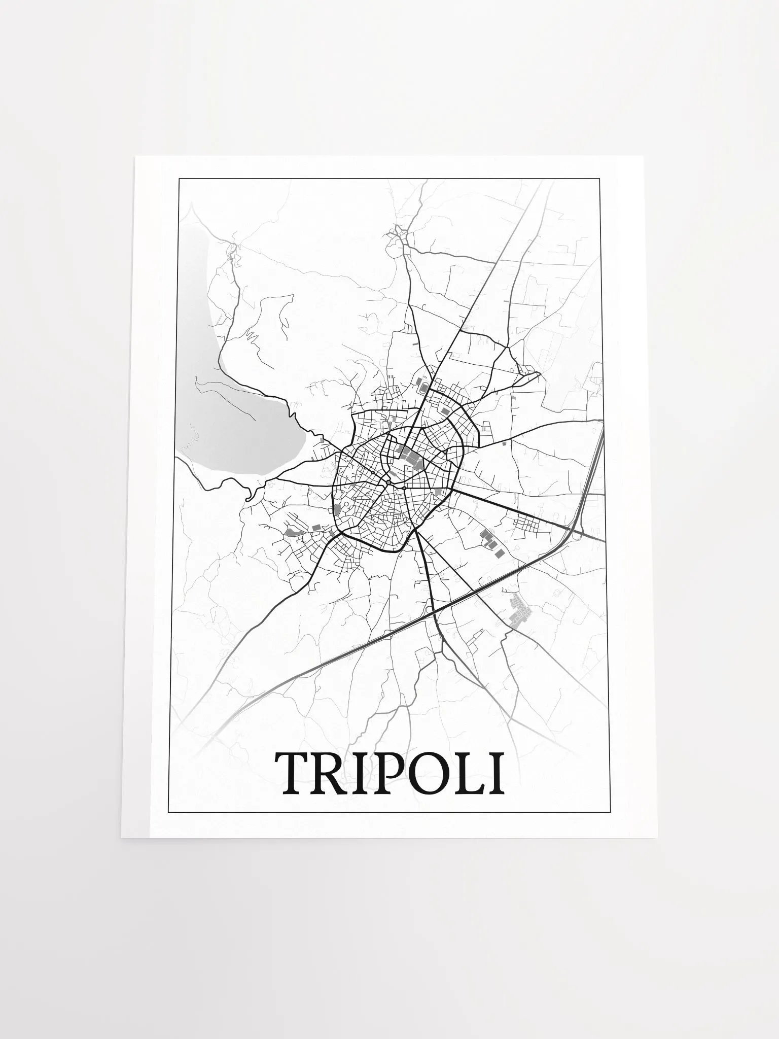 Tripoli, Greece, city map print product image (18)