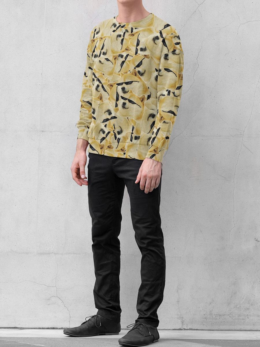 $DOGE Full Printed Unisex Sweatshirt product image (1)
