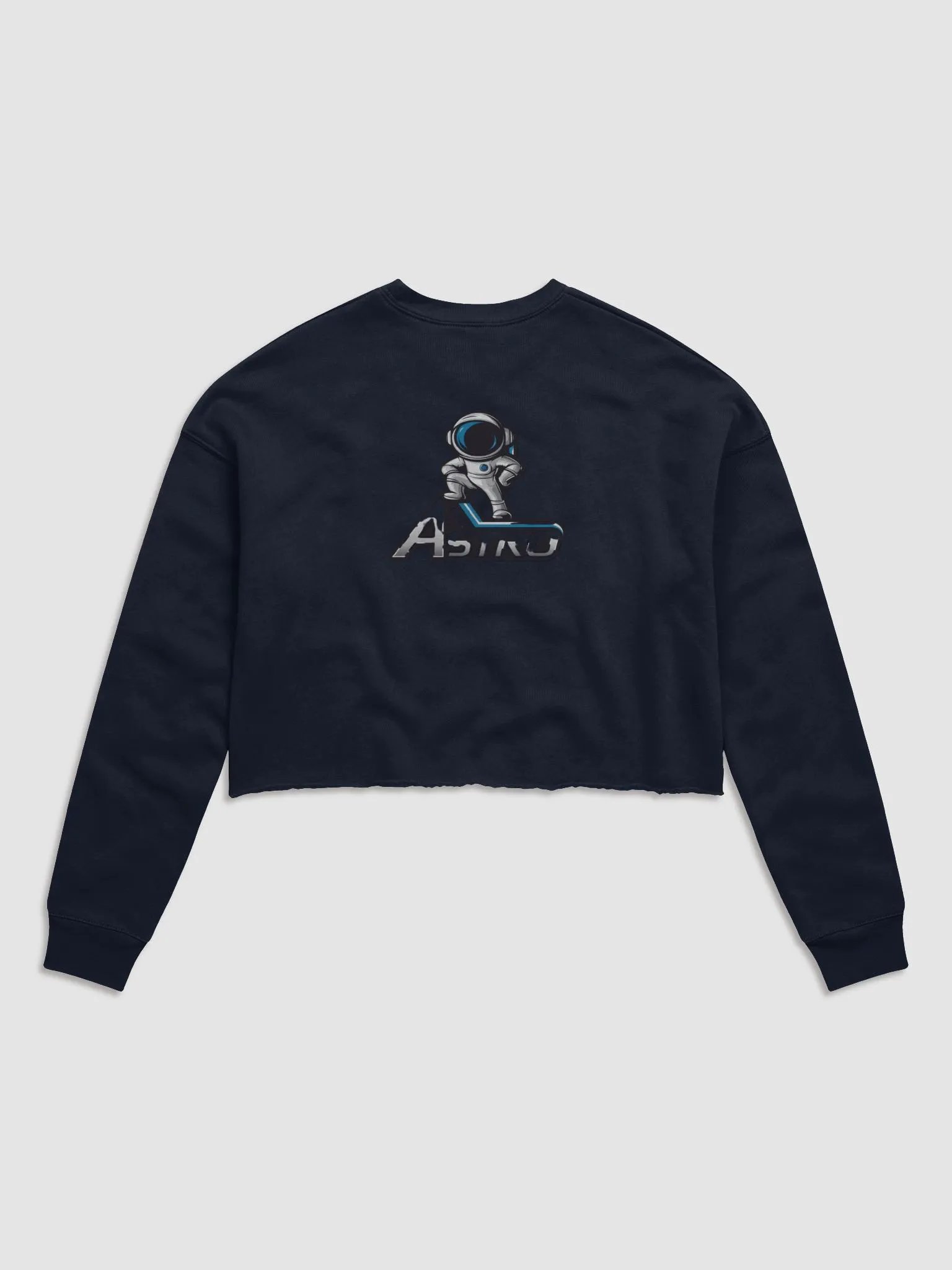 Astro Women's Fleece Crop Sweatshirt - Astronaut Design product image (3)