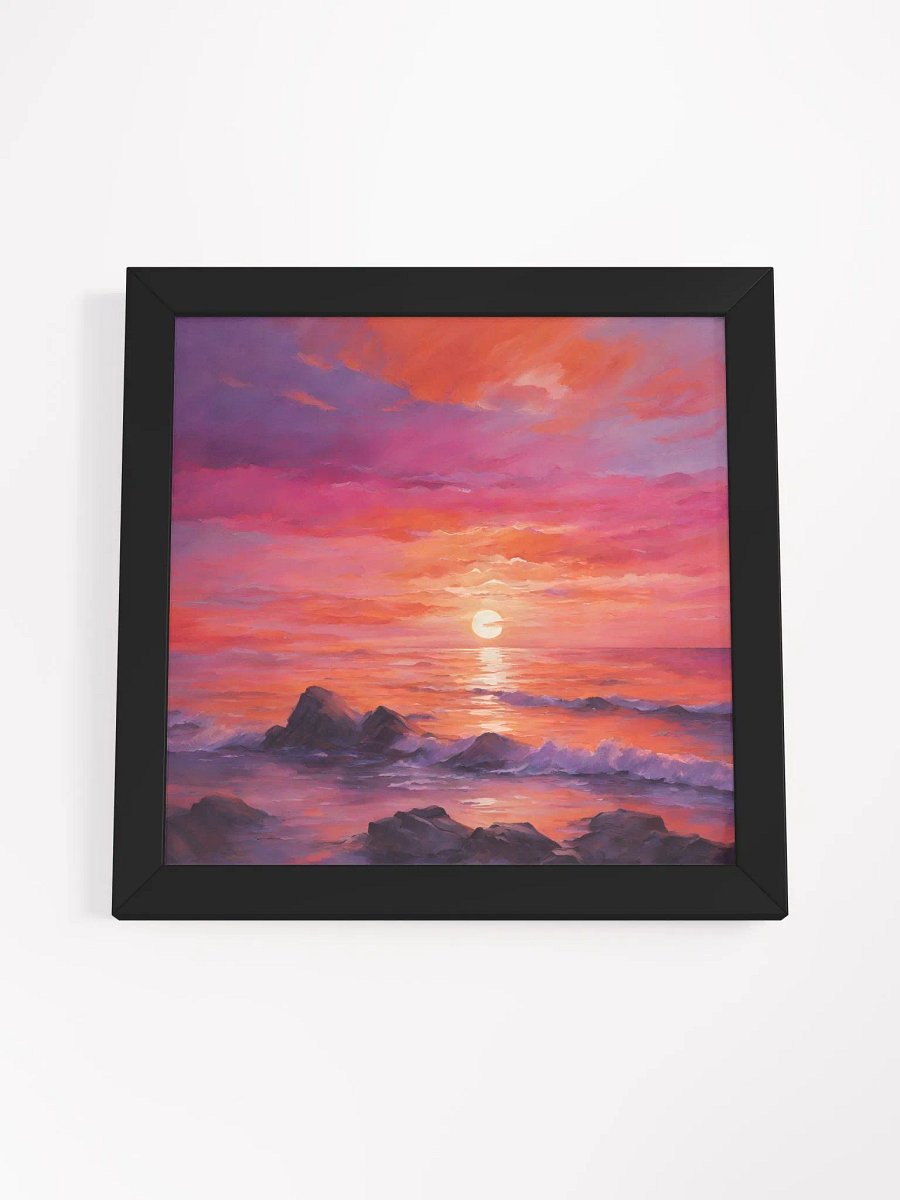 Sunset by the Sea Series #3; Eco-Friendly Matte Poster Art product image (4)