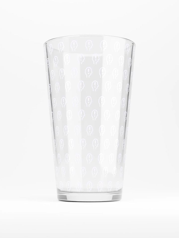 exclaiming mentally (repeating lavender design) pint glass product image (1)