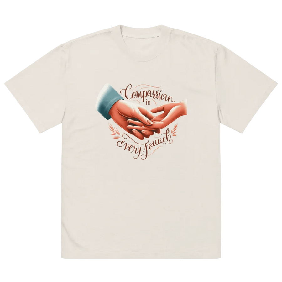 Compassion in Every Touch Oversized Faded T-Shirt product image (31)