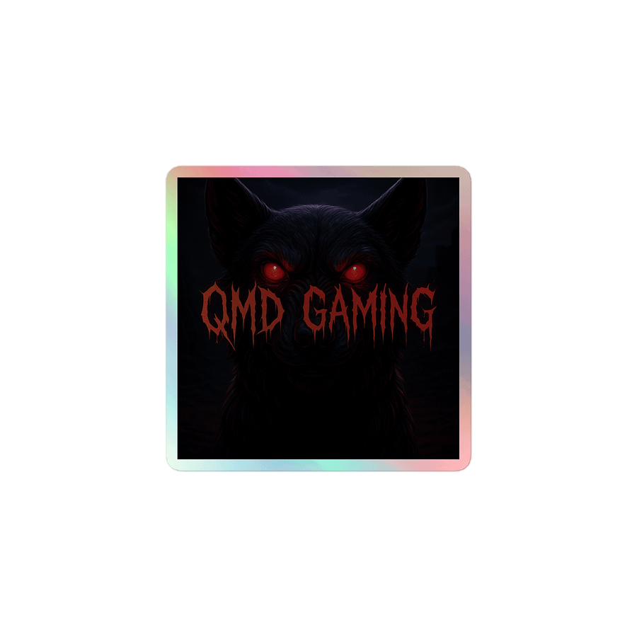 QMD Gaming Holographic Sticker (AWESOMER) product image (1)