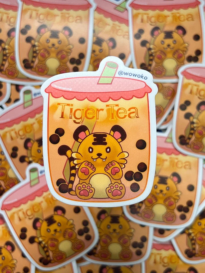 Zodiac Drink - Tiger Milk Tea - Sticker product image (1)