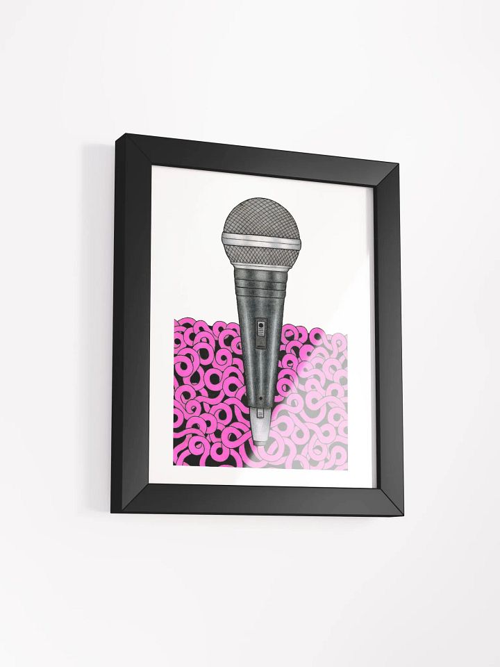 Mic Check framed print (8x10) product image (2)