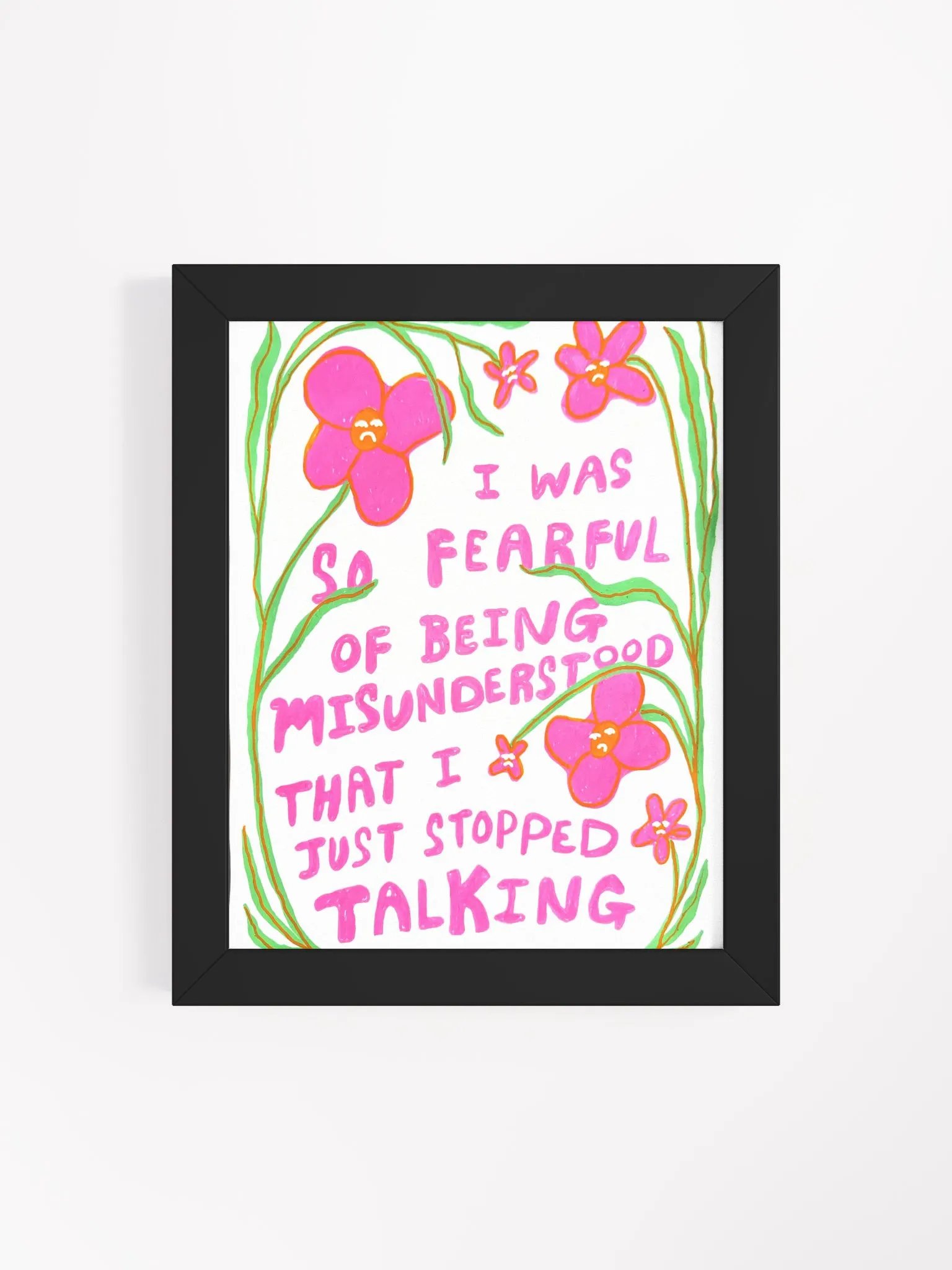So Fearful Framed Print product image (11)