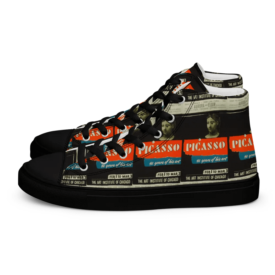 Picasso Art Poster Men's Canvas High Tops product image (3)
