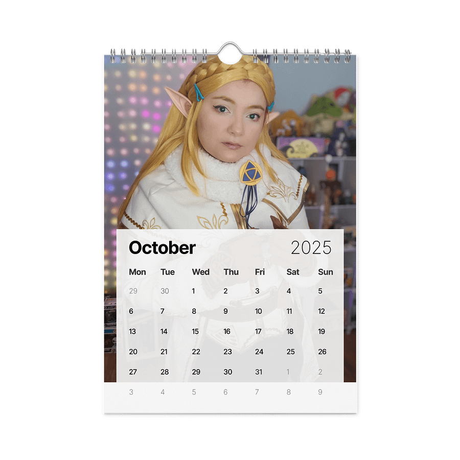 Princess Zelda (Winter Outfit) Cosplay 2025 Wall Calendar product image (12)