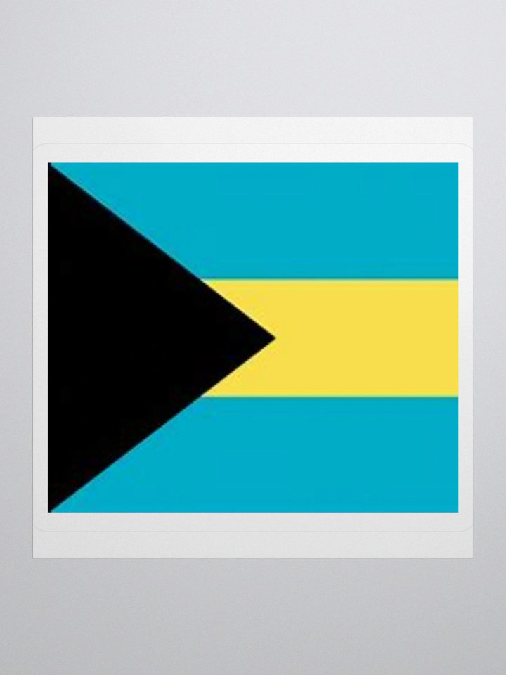Exclusive Bahamas Flag Kiss-Cut Stickers - High-Quality Vinyl, Multiple Sizes product image (1)