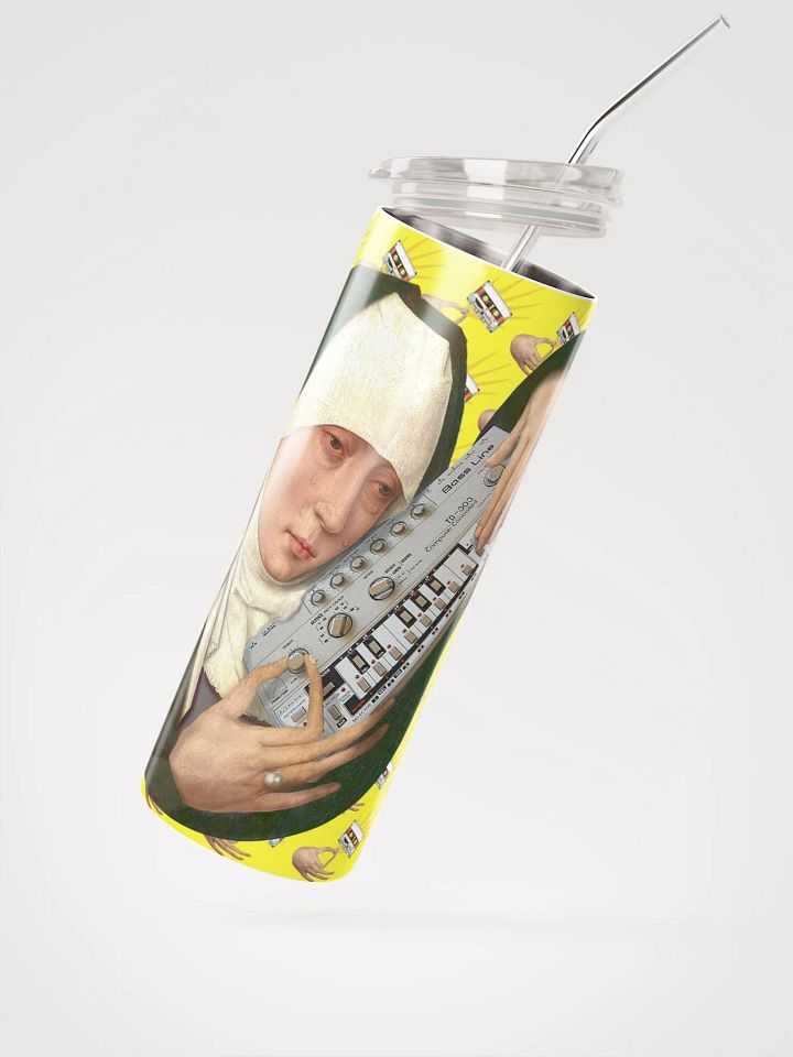 Mater Dolorosa meets Roland TB 303 by Frank Fonik, Techno EDM Stainless Steel Tumbler product image (2)