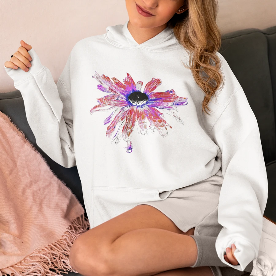 Abstract Distressed Pink Daisy Unisex Hoodie product image (1)