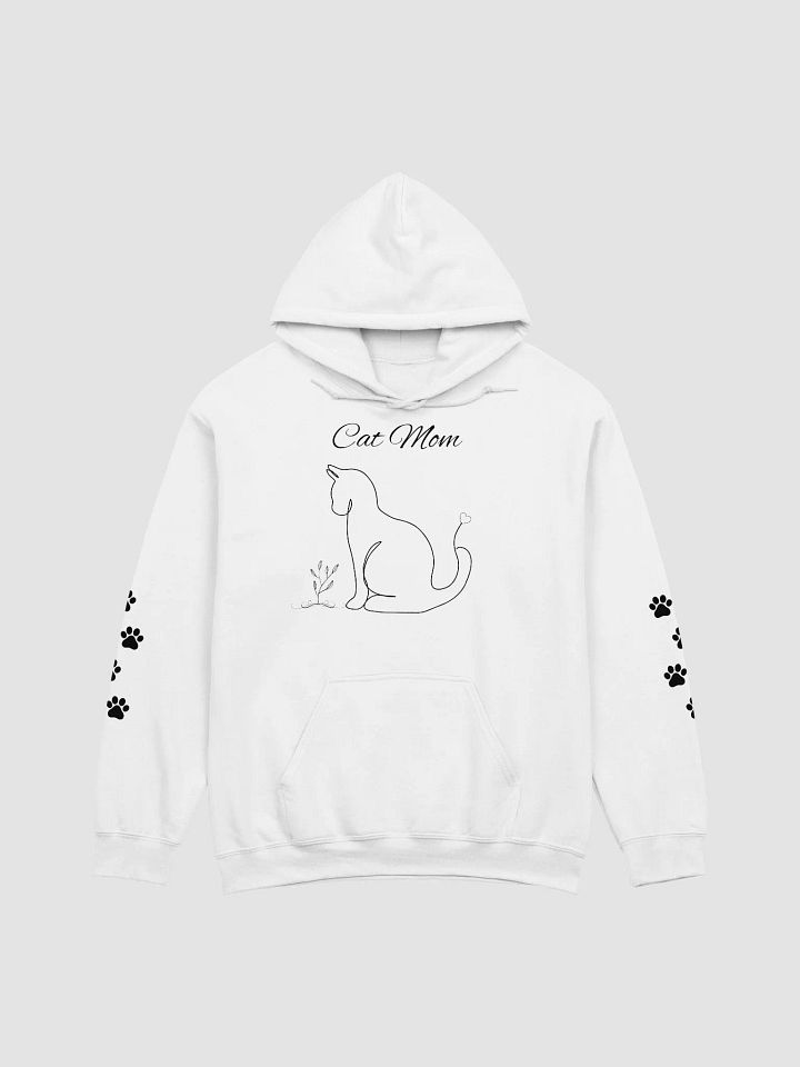 Cat Mom Line Art Unisex Hoodie product image (2)