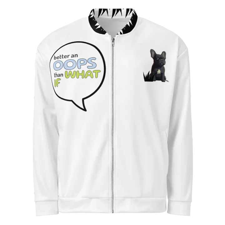 🐶 Cute Puppy Bomber Jacket – Unleash Your Custom Style! product image (1)