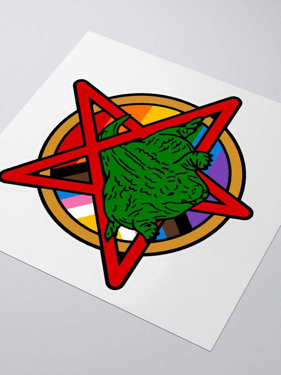 Flat pentagram guy sticker product image (3)