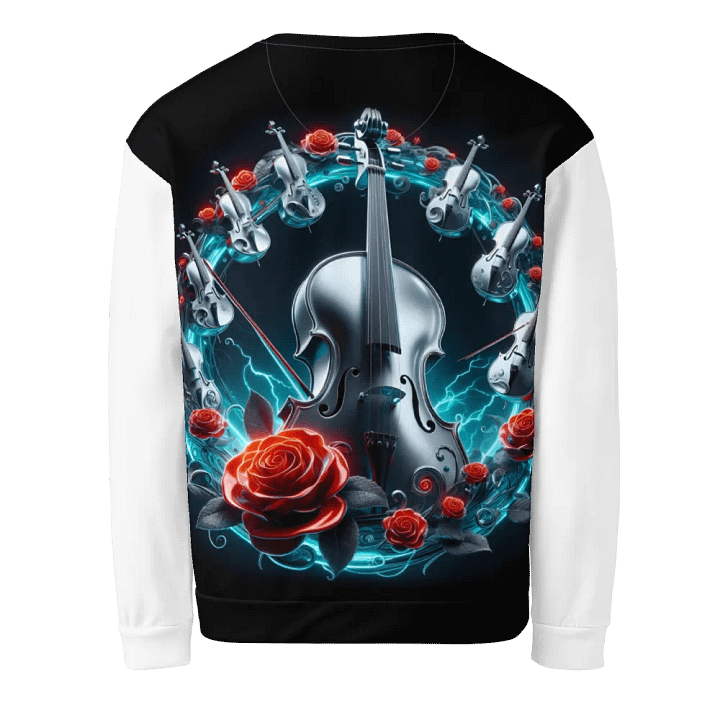 Cello Symphony All-Over Print - Unisex Sweatshirt #3 product image (2)