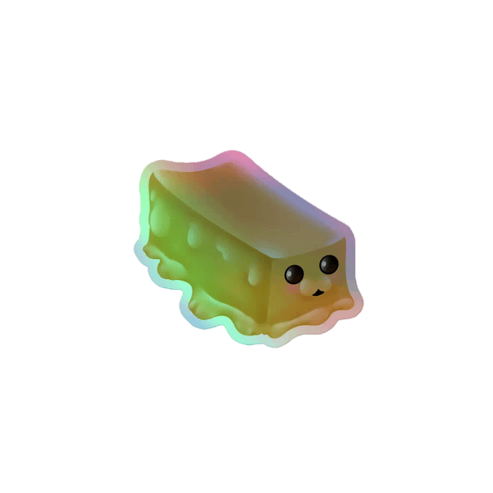 OWO Butter Detailed Holographic Sticker product image (1)