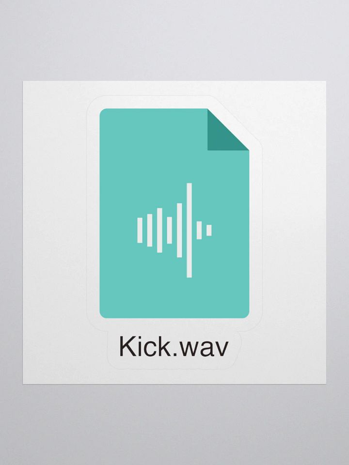 Kick.wav Sticker product image (1)