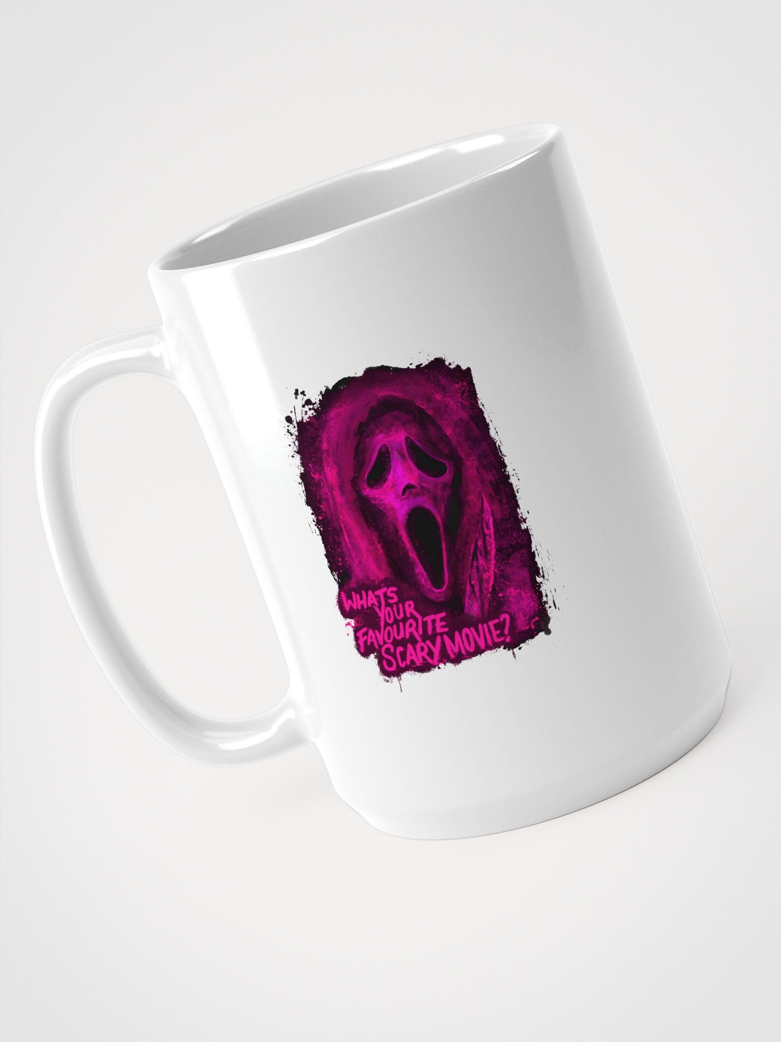 Ghost face pink mug product image (4)