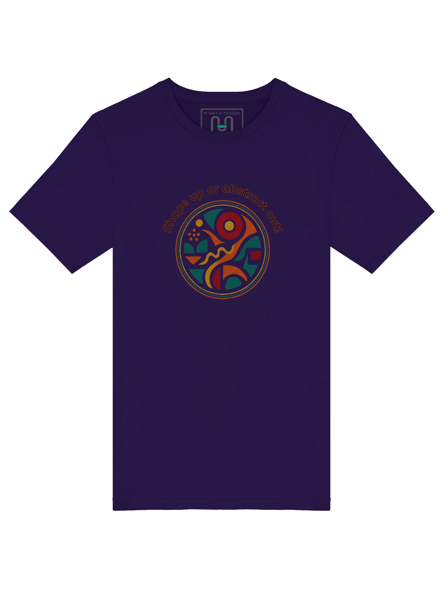 Shape Up or Abstract Out! Bold Geometric Circle Tee – Vibrant Modern Art T-Shirt product image (38)