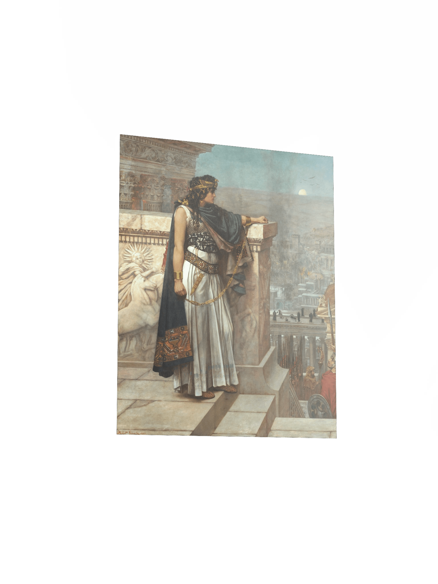 "Queen Zenobia's Last Look Upon Palmyra" by Herbert Schmalz Print product image (11)