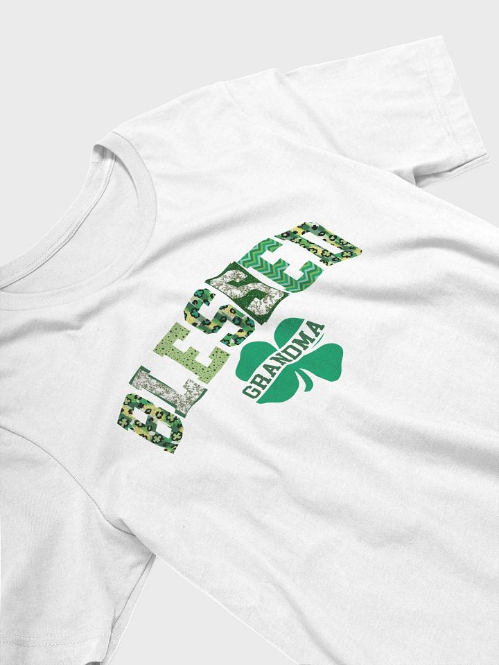St Patricks Day Blessed Grandma Shirt - Clover t-shirt St Patricks Gift for Grandmother product image (2)