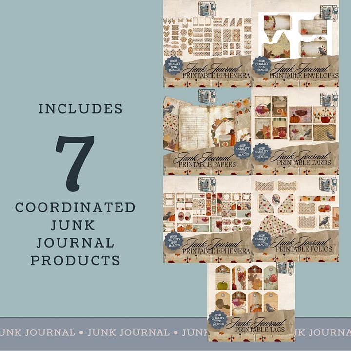 October Aesthetic - Junk Journal Bundle V1 product image (2)