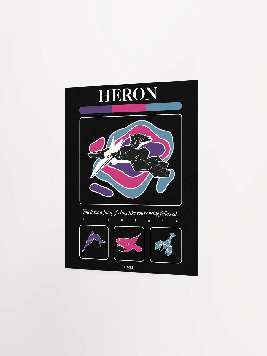 Heron - Poster (Black) product image (2)