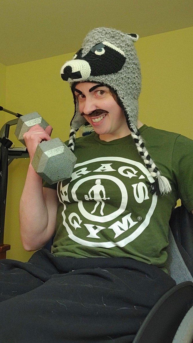 Krag's Gym T-Shirt (White Letter Bullseye) product image (1)
