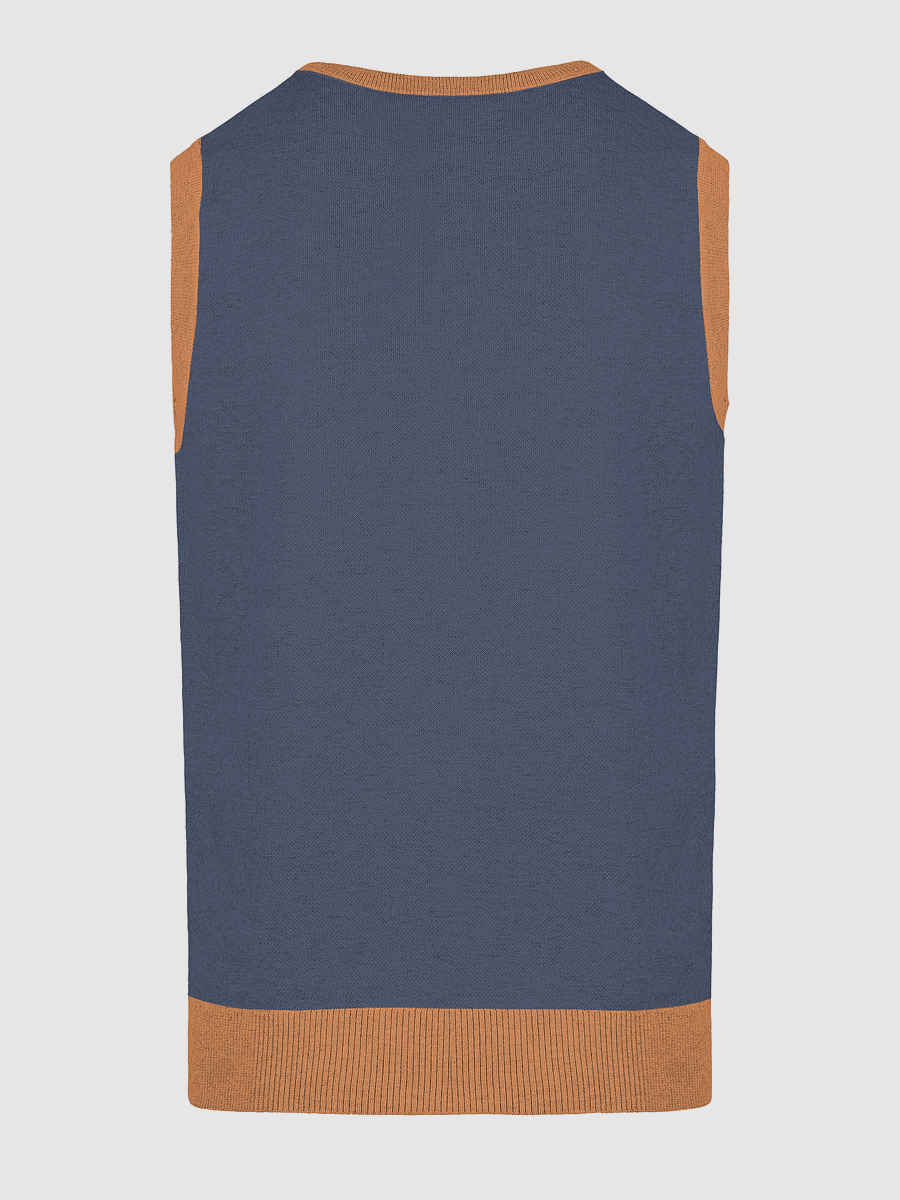 Knitted Comfort V-Neck Vest AREA CODE 780 product image (16)