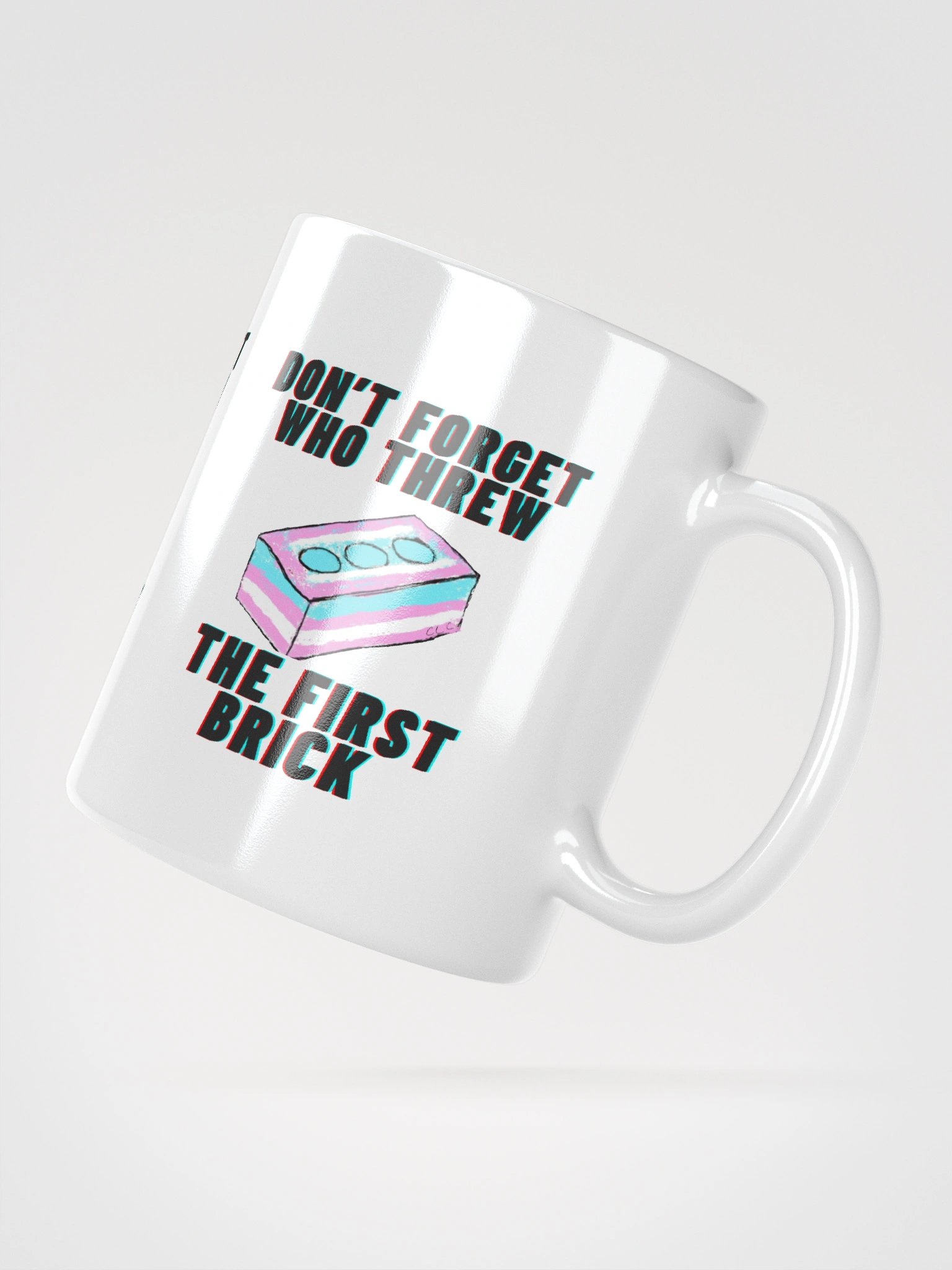 Don't Forget Who Threw The First Brick Mug-White product image (7)