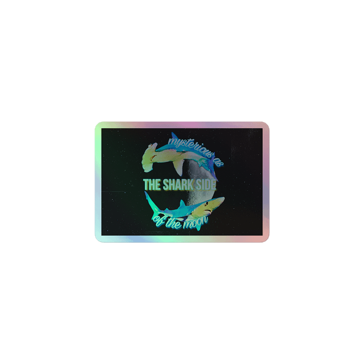 Shark Side of the Moon Holo Sticker product image (1)