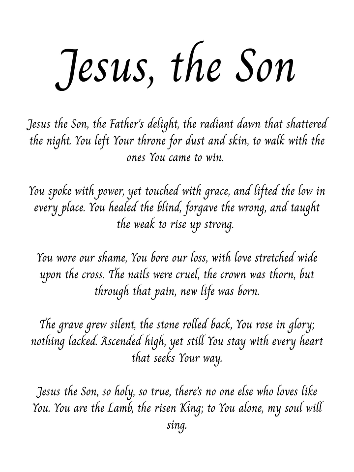Jesus, the Son product image (2)