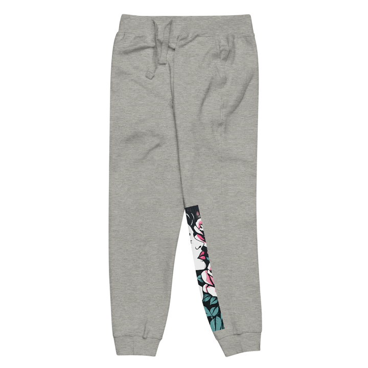 Rose-Adorned Profile Fleece Joggers product image (2)