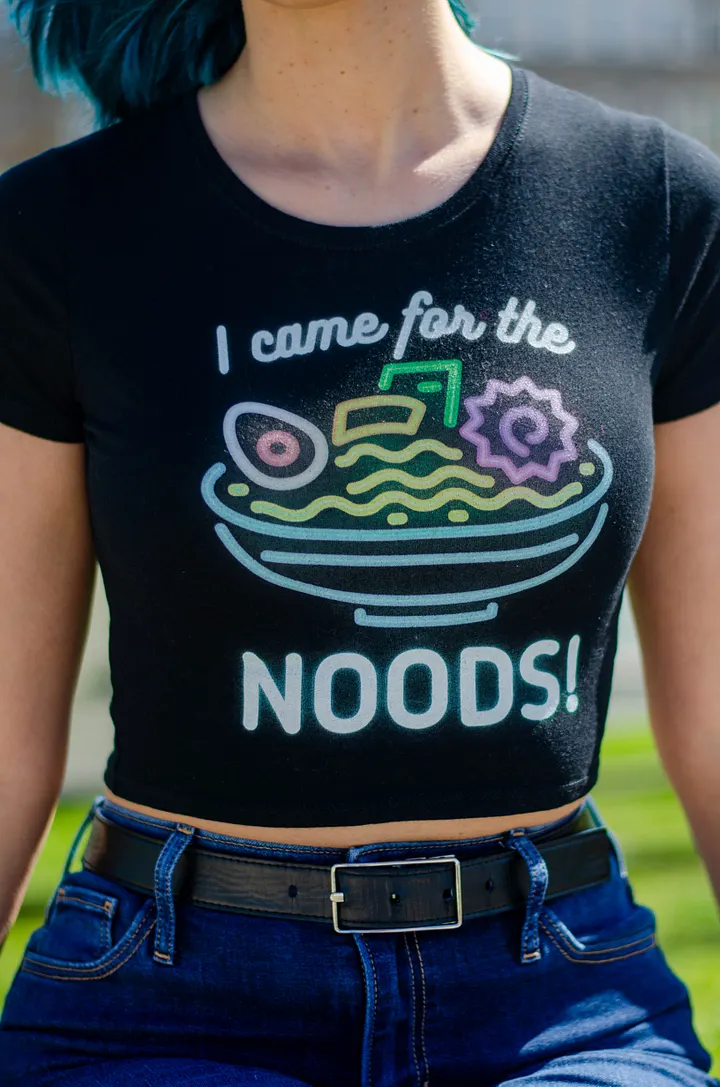 I came for the NOODS Cropped Tee product image (2)