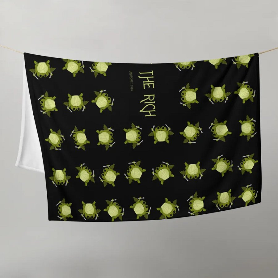 Eat the Rich Throw Blanket product image (21)