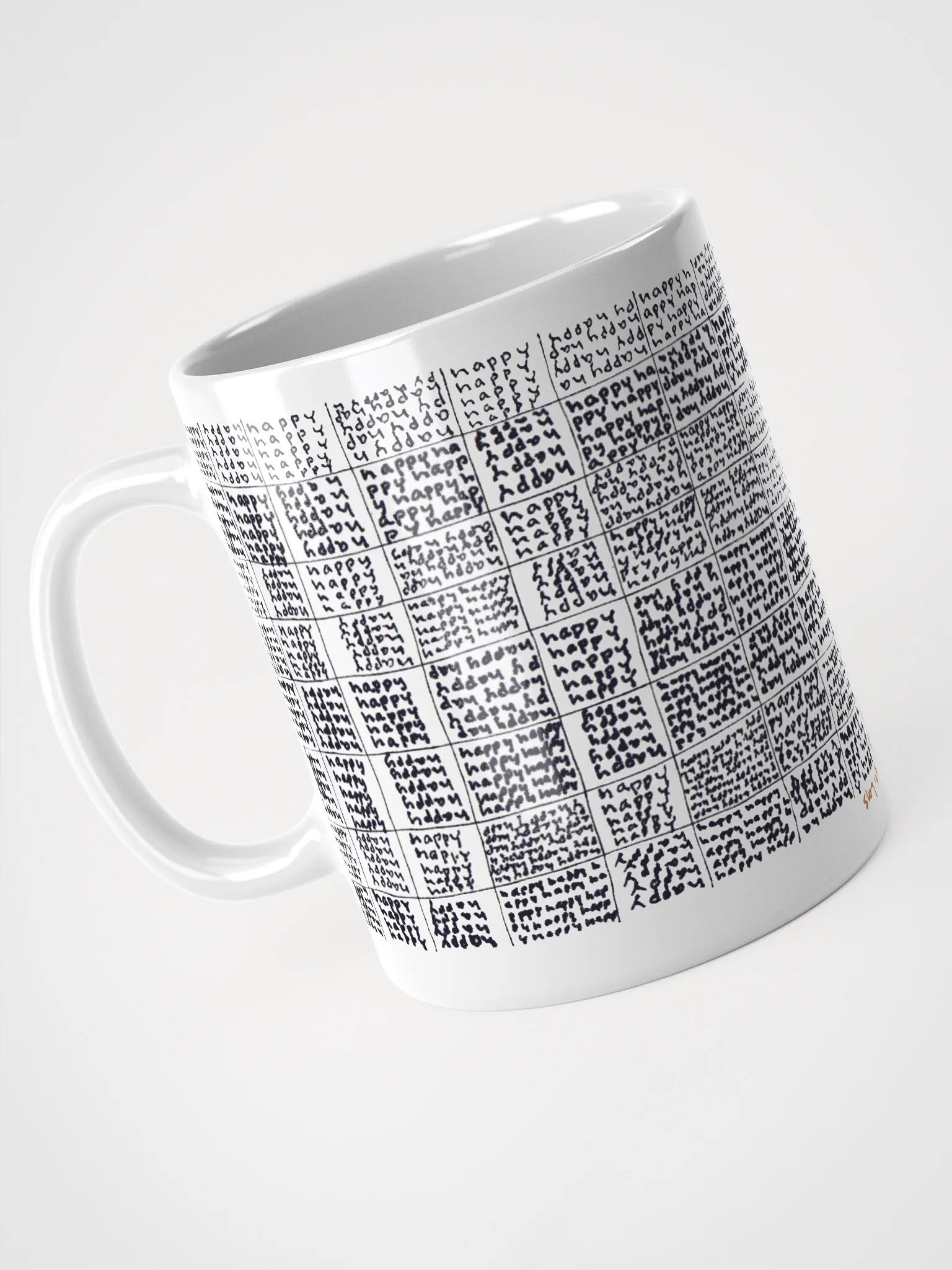 Happy White Glossy Mug product image (3)