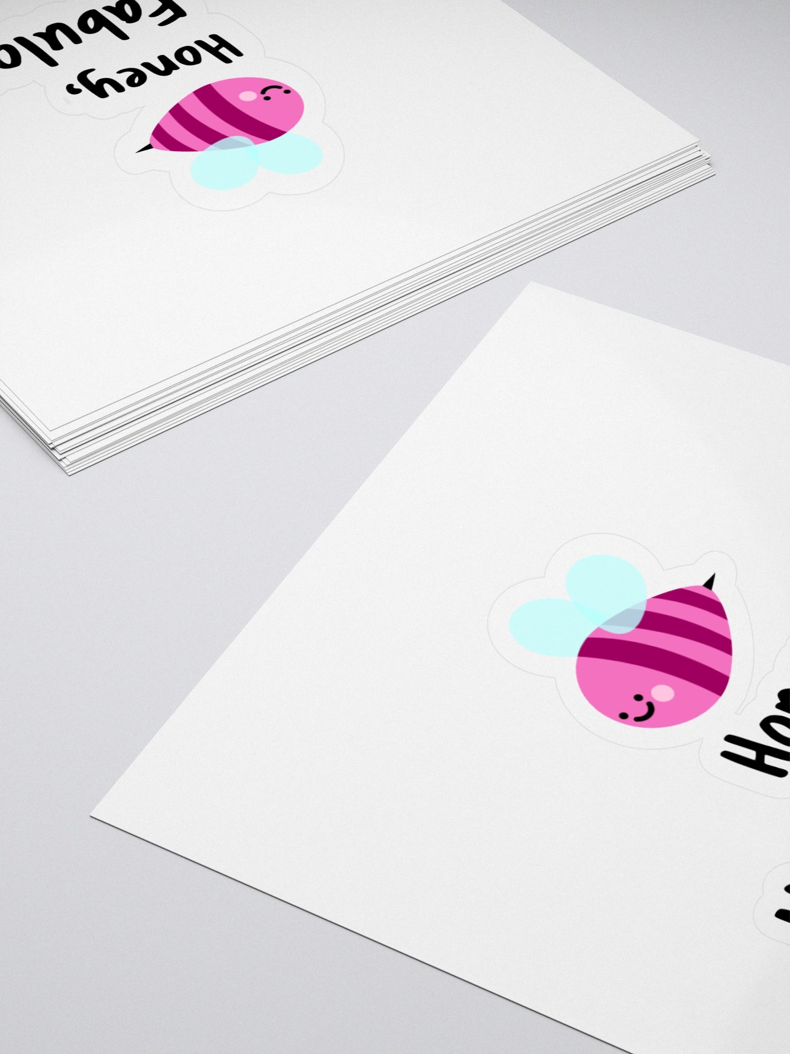 Buzzing Bee Kiss Cut Stickers product image (4)