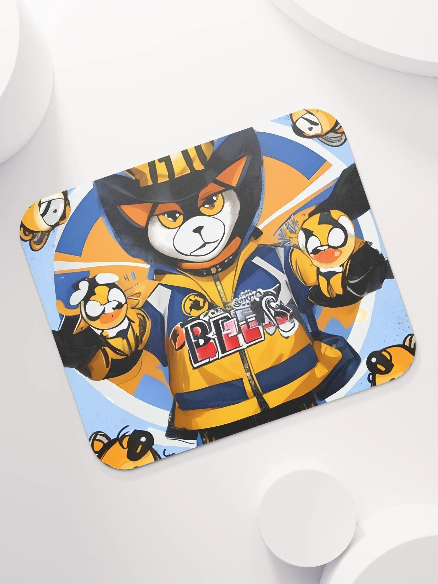 Buzzing Raccoon Sports Mouse Pad product image (7)