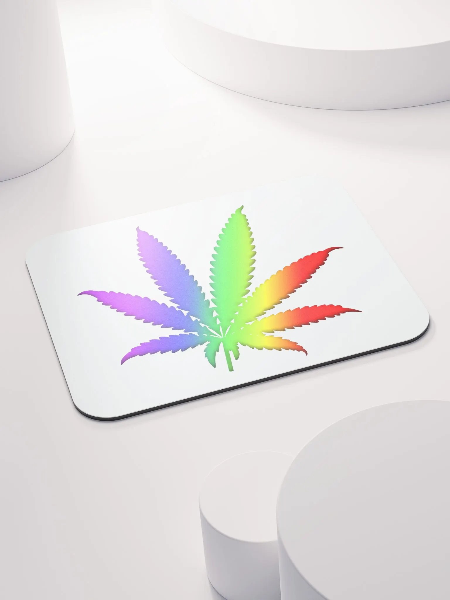 Rainbow Canna Canna Leaf Mousepad product image (4)