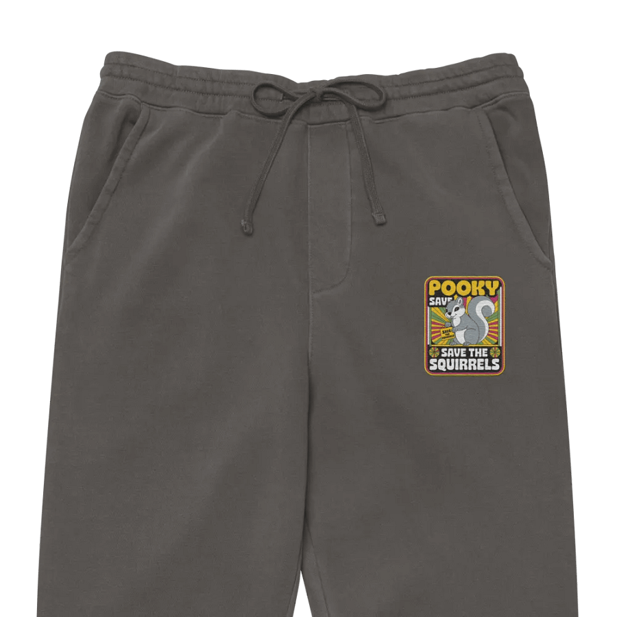 Save the Squirrels Embroidered Ultra Premium Retro Joggers product image (1)