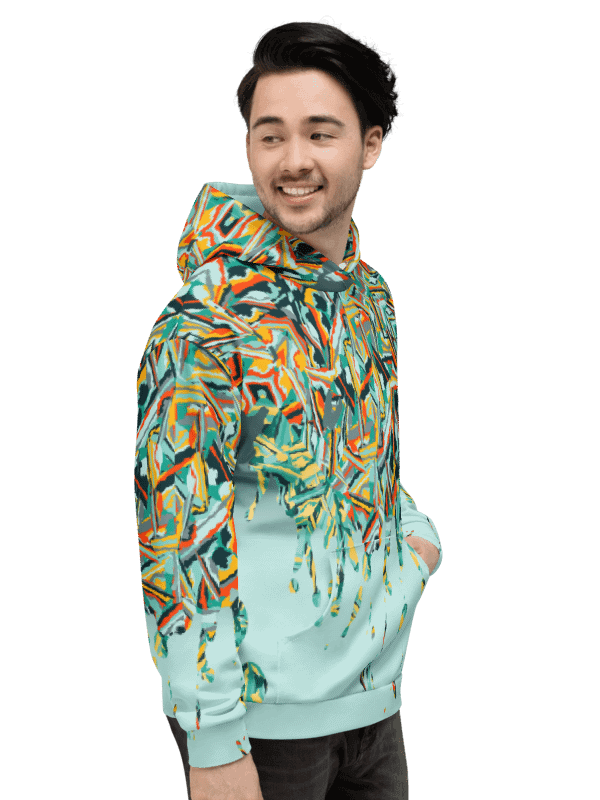 Colorful Destruction | Recycled Unisex Hoodie product image (4)