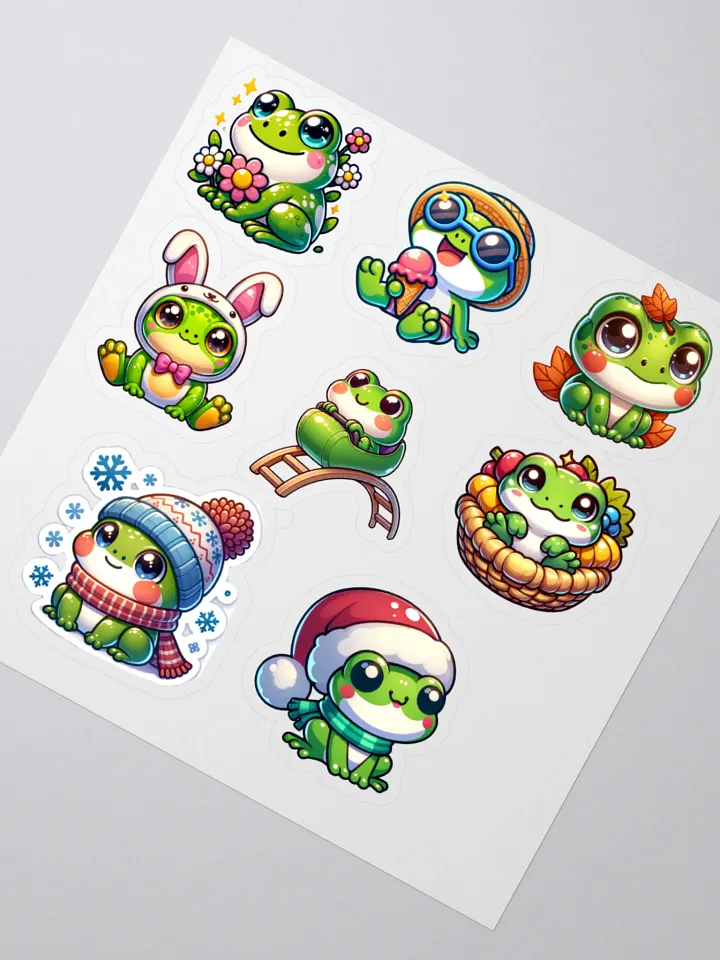 Seasonal Frog Sticker Sheet product image (5)
